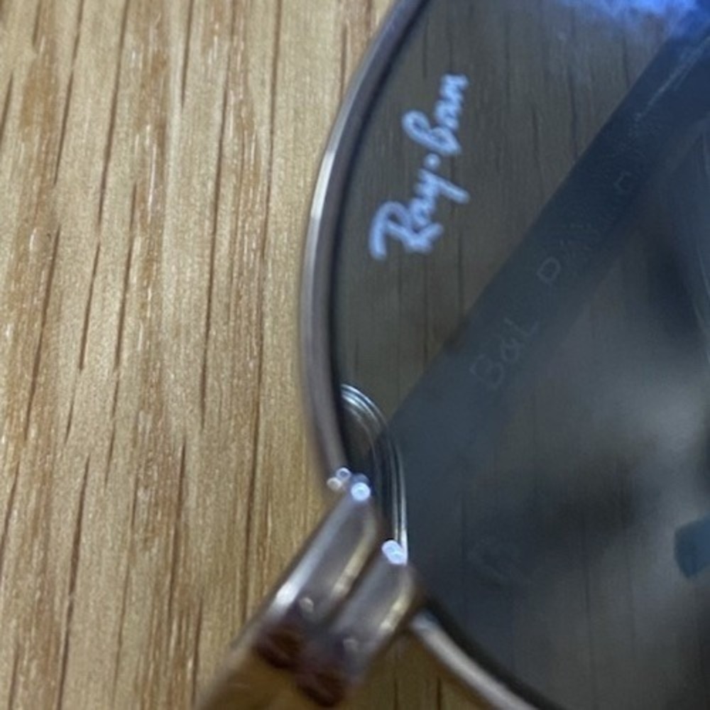 Vintage B&L Ray-Ban USA W2319 Sunglasses Oval G15 Lens John Lennon Silver Gray - Picture 7 of 16